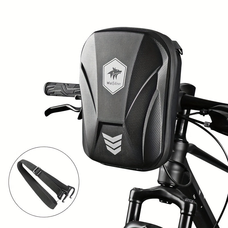 WOLFILIST Bike Handlebar Bag EVA Hard Shell Waterproof 3L