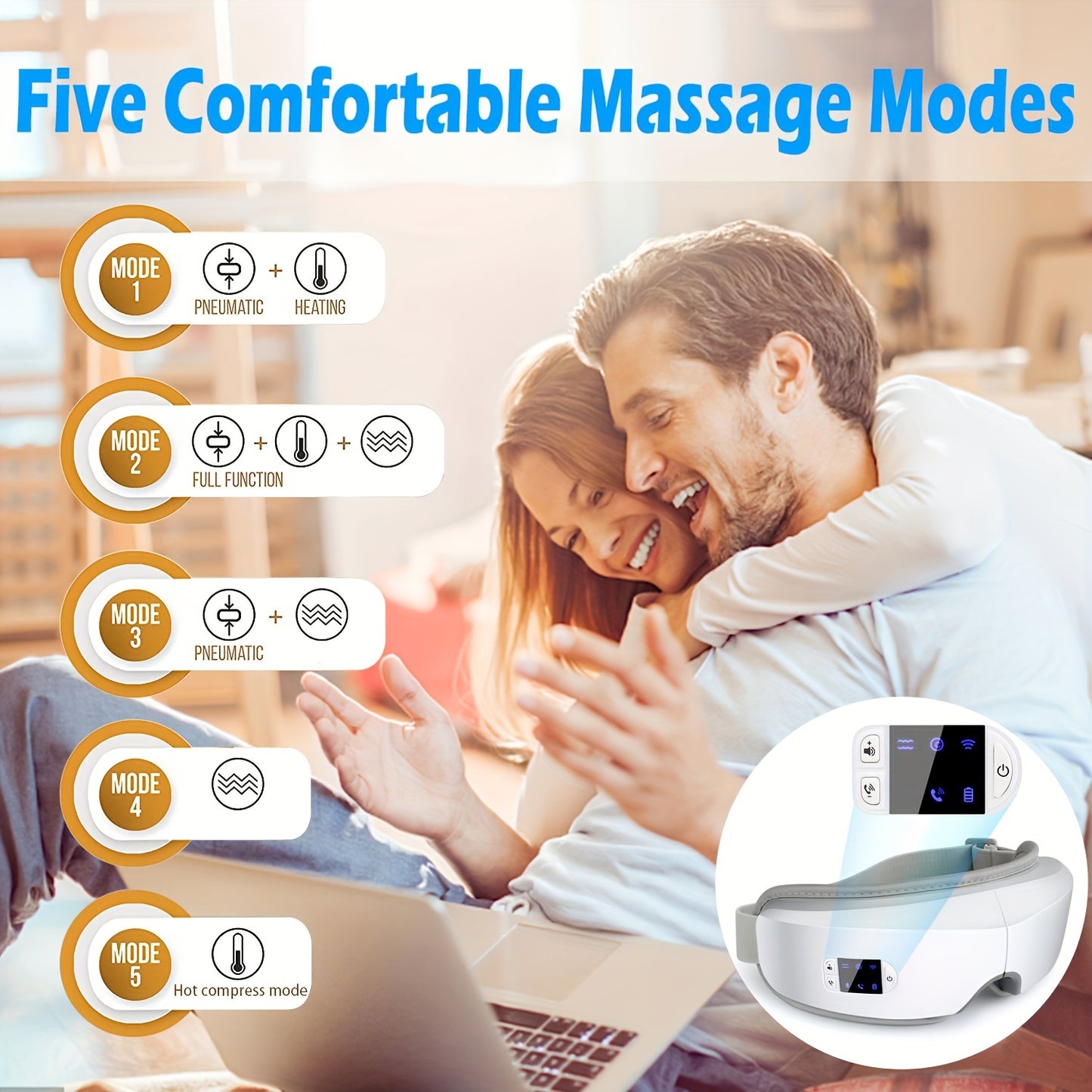 Eye Massager With 4D Pneumatic Massage Technology Pro