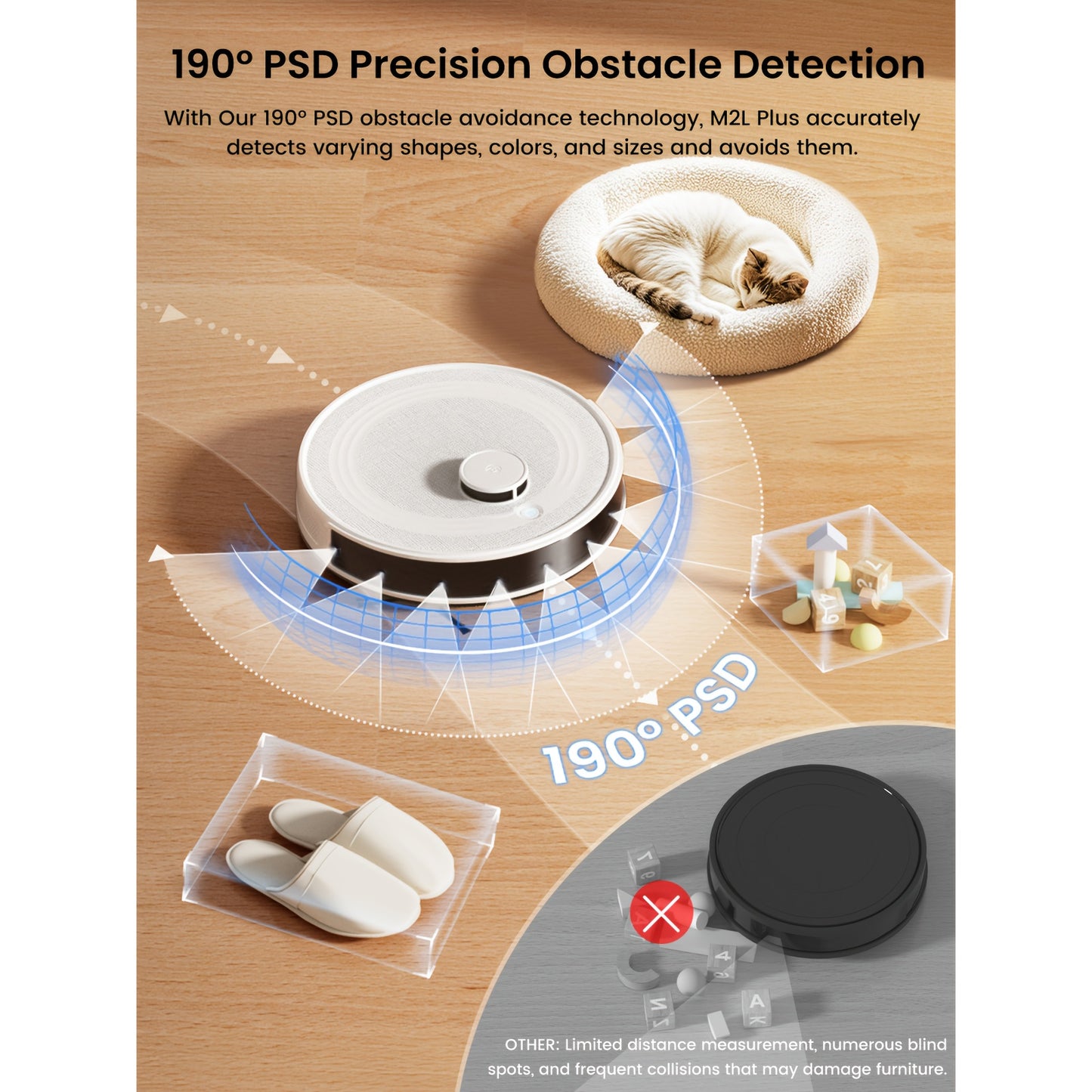 LEFANT Robot Vacuum And Mop Combo With LiDAR Navigation