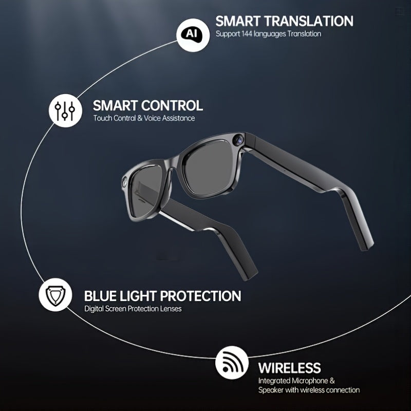 MARK FAIRWHALE Smart Glasses AI Touch Control Real-Time Translation