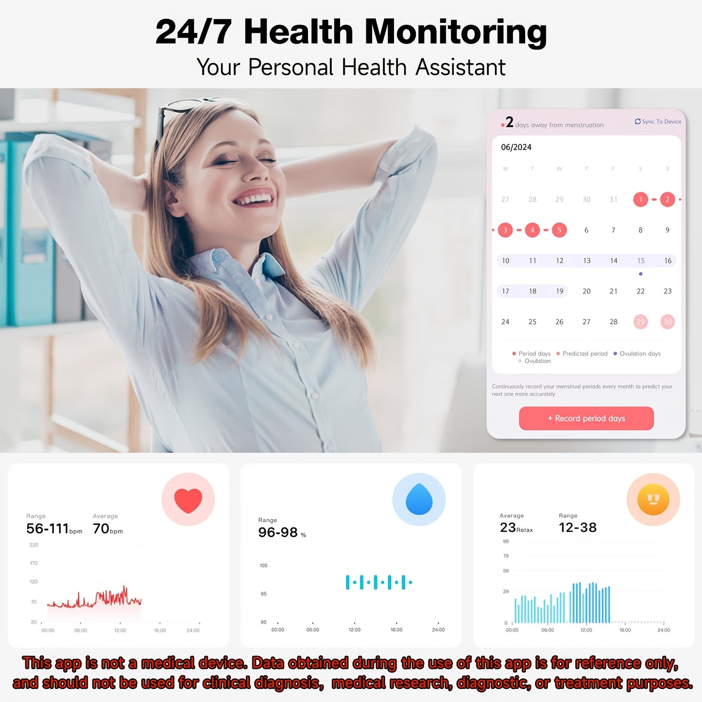 FAWEIO Smartwatch Alexa Built-In Fitness Tracker 100+ Modes