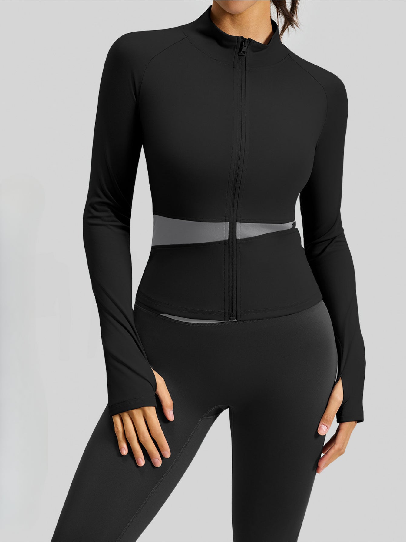 2pcs Color-Blocked Yoga Ensemble | Barely-There High-Stretch Exercise Attire | Women'S Body-Shaping Wear