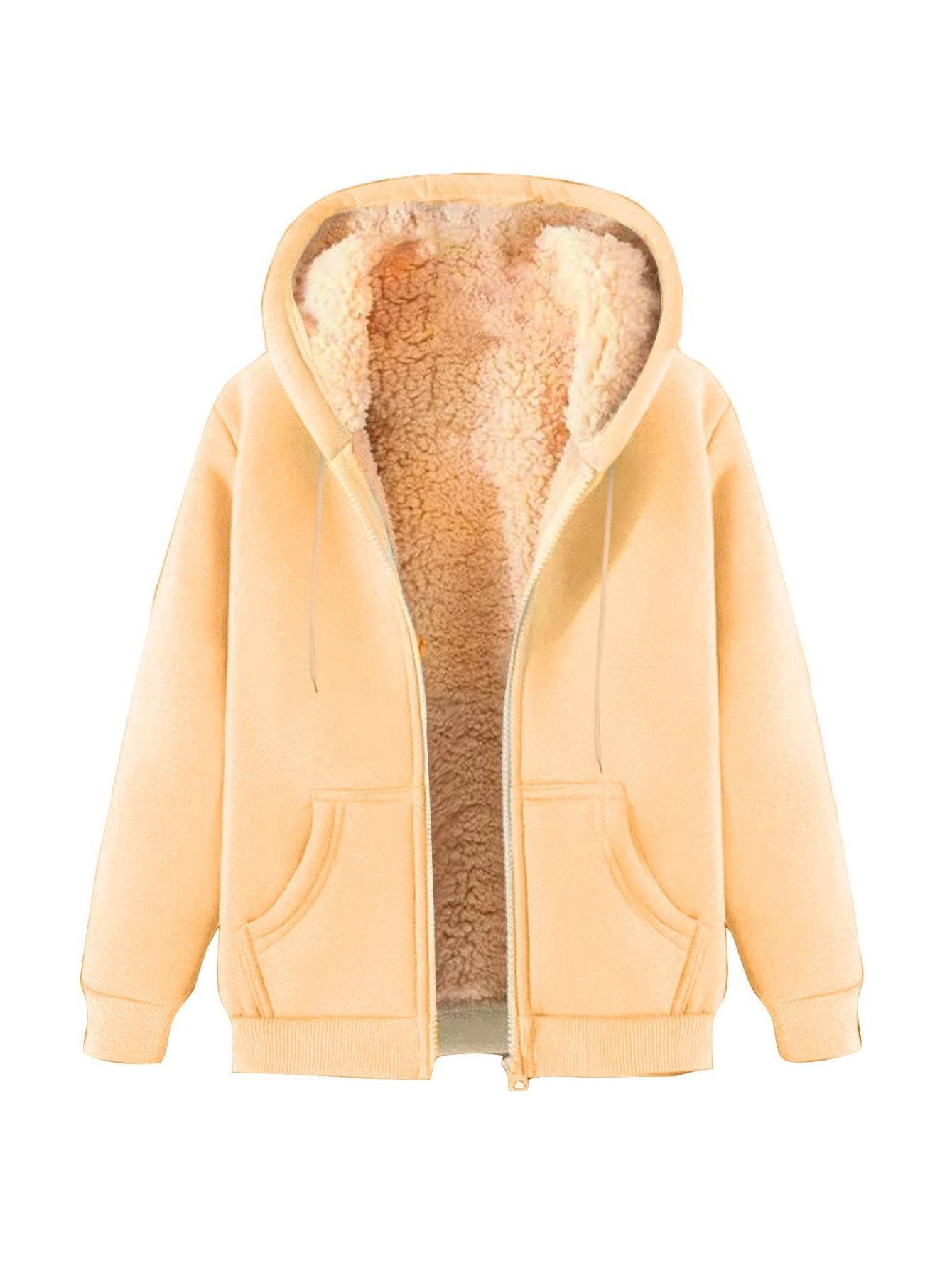 JASKFLY Women's Lined Full-Zip Fleece Jacket Hooded