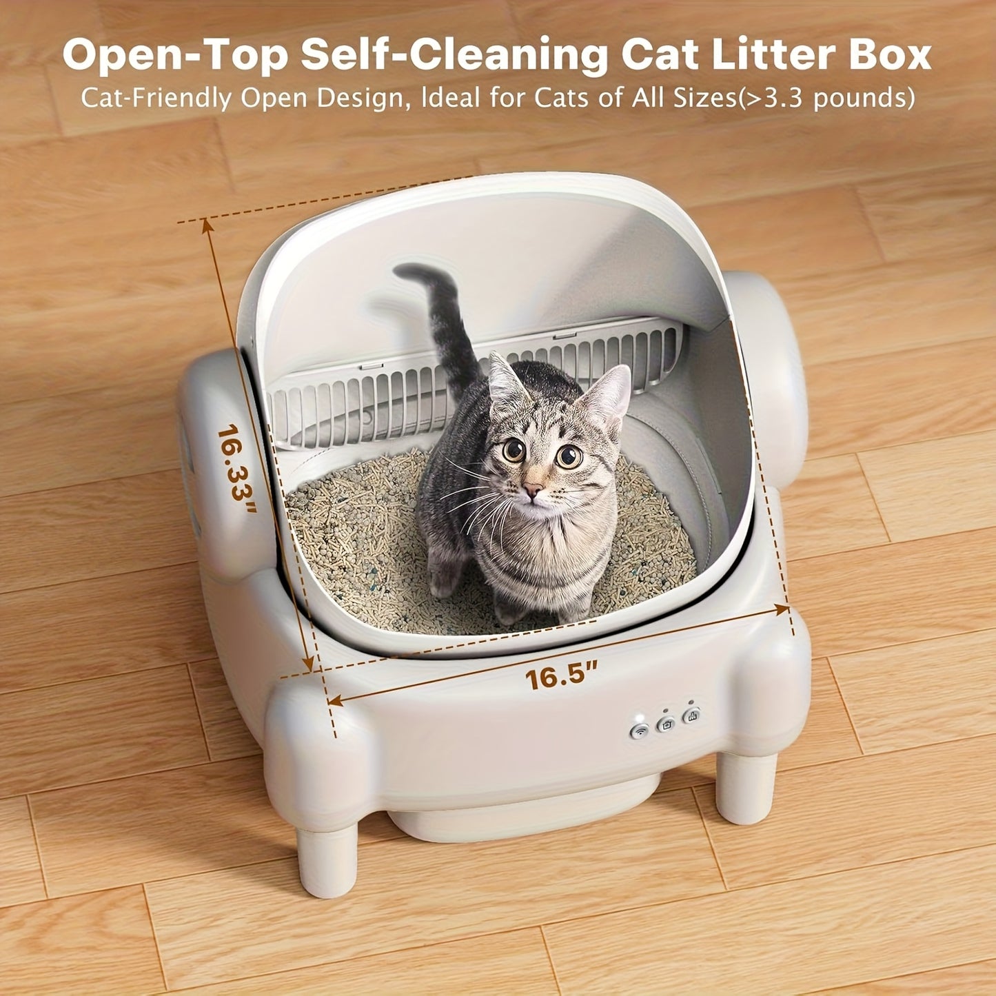 Self-Cleaning Litter Box App-Controlled Large Capacity