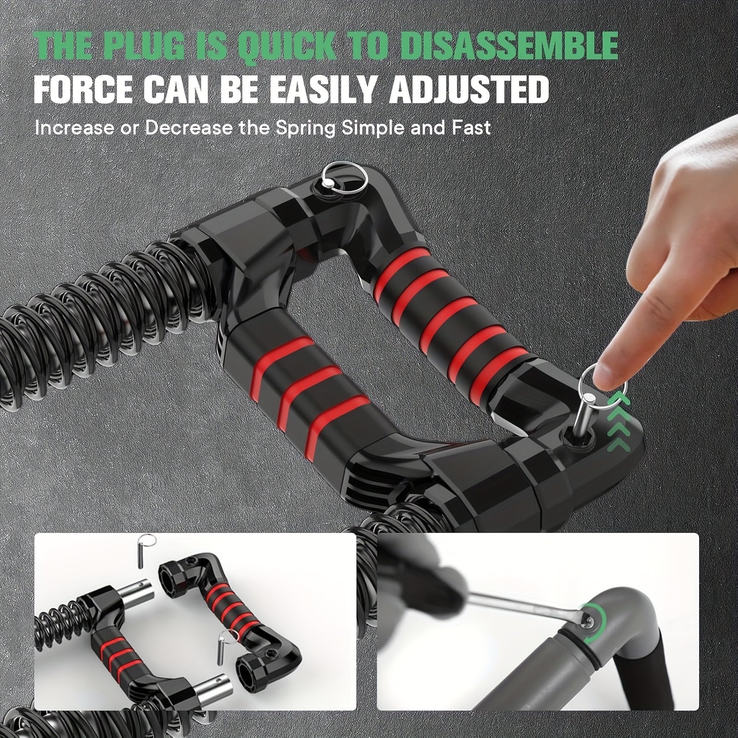 Arm Trainer Twist, 8-Spring Resistance, Stainless Steel