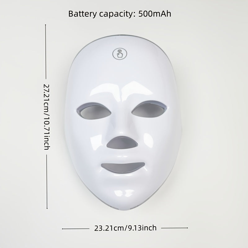 Home USB powered 7 color LED facial beauty instrument facial care tools