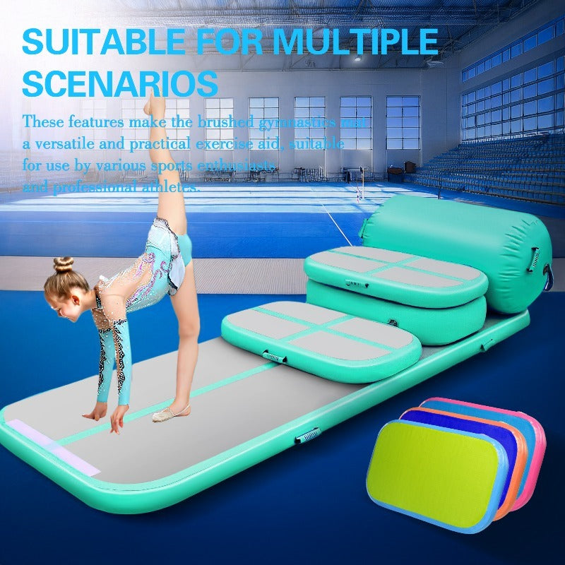 Inflatable Gym Mat PVC Fiber With Pump