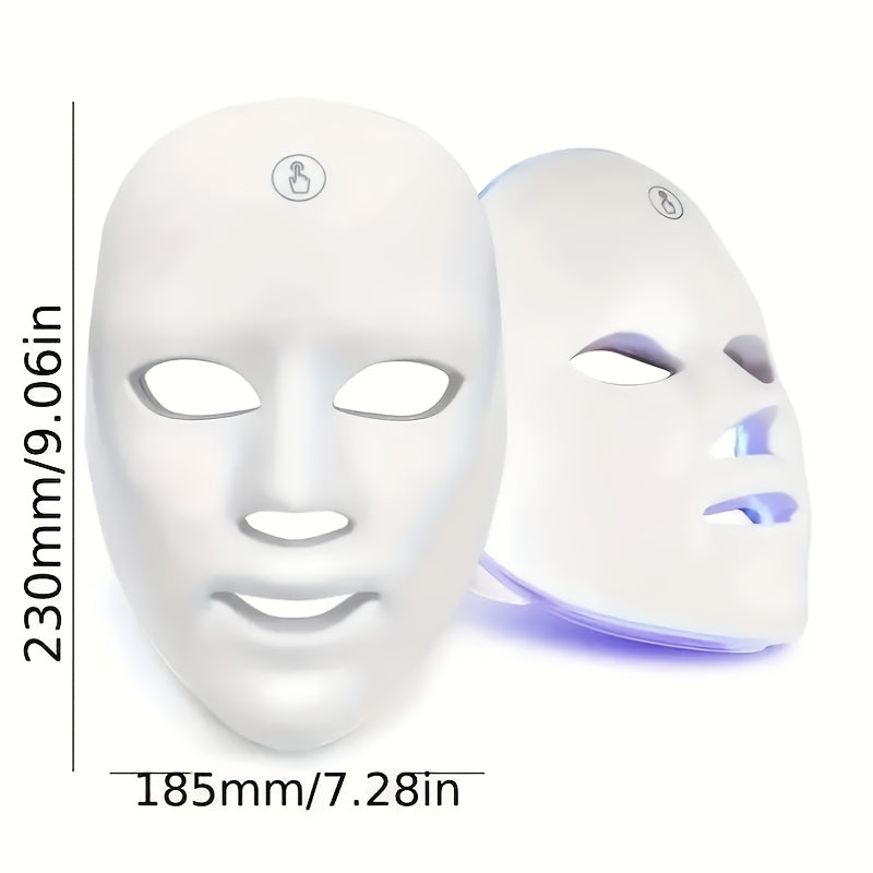 7-color Rechargeable LED Face Mask for Skin Care And Facial Skincare, Perfect for Mother's Day, Thanksgiving, Gifts, Girlfriends, Best Friends, And Mothers