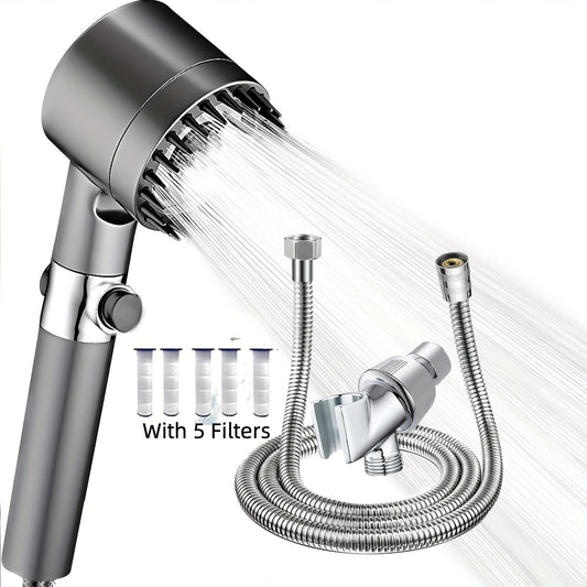 NUAN Shower Head Set With Five Filters Vortex Enhanced Flow