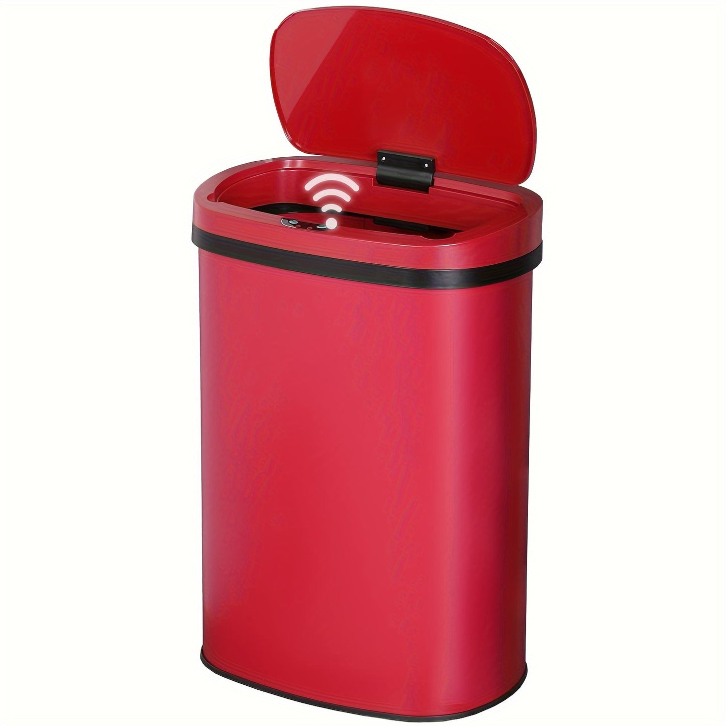 DOPINMIN Trash Can Brushed Metal Finish For Kitchen
