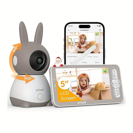 IEGEEK Baby Monitor 2K App Control Indoor LCD Screen