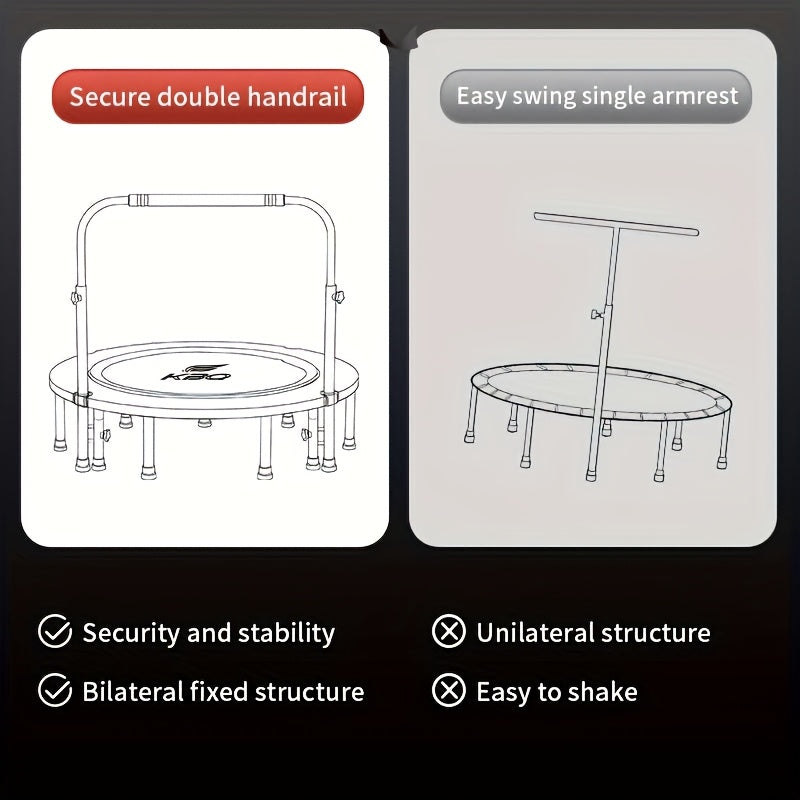 Trampoline For Home Use Indoor Fitness Round Iron Frame