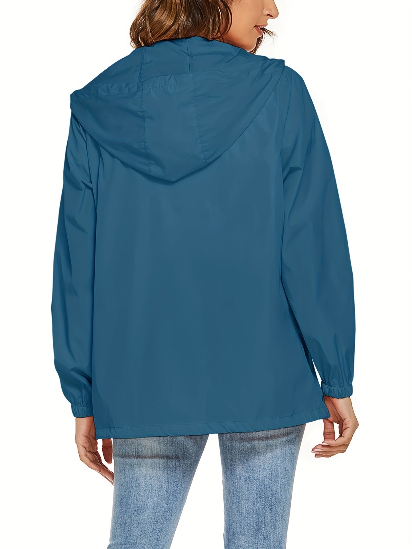 KTILG Raincoat Hooded Lightweight Polyester Outdoor