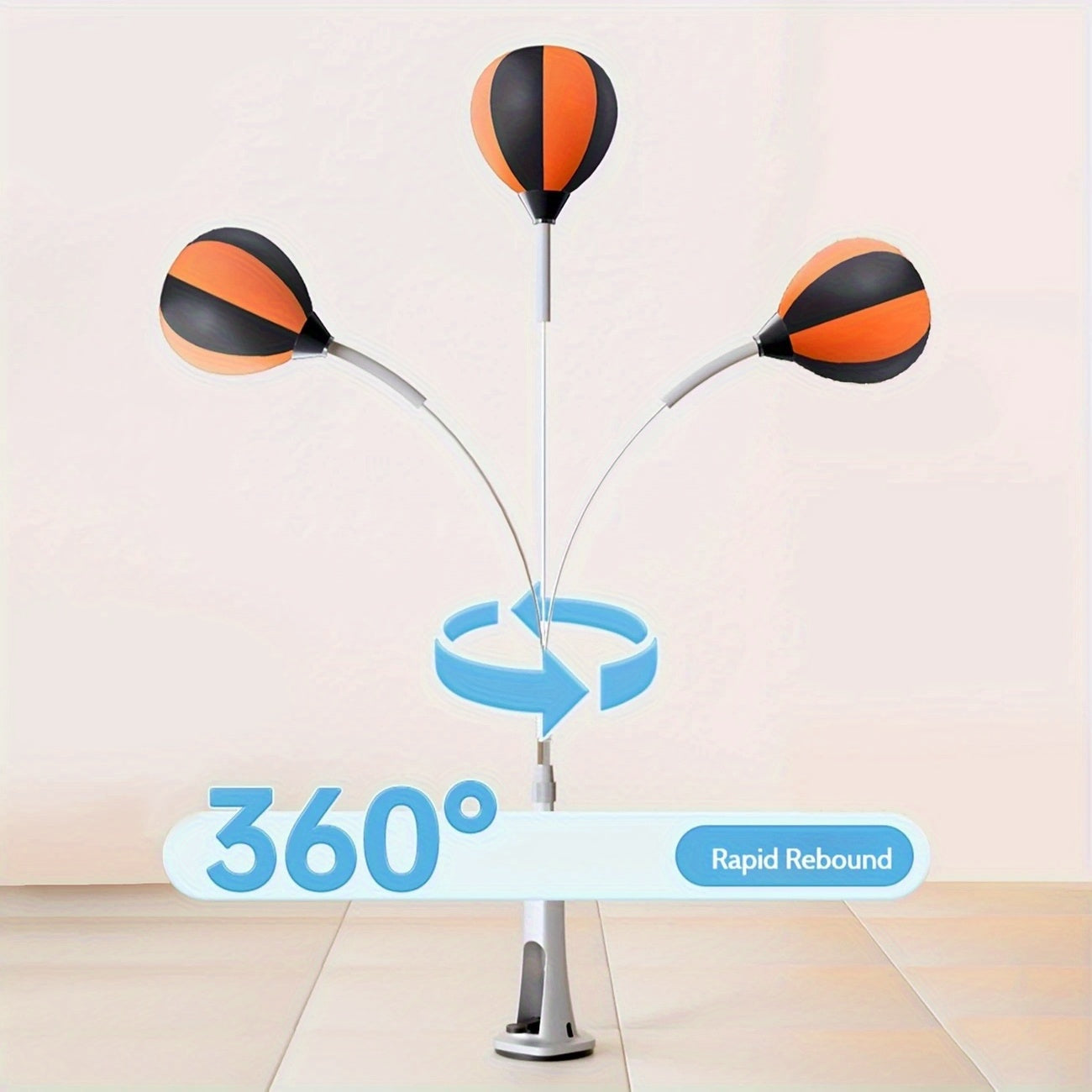 Indoor Boxing Reflex Ball for Training Your Reaction Skills. The High-quality Standing Speed Ball Is Equipped with a Powerful Suction Cup, Which Is Suitable for Adult Boxing Training and Fitness. Adjustable Sizes Range from 5