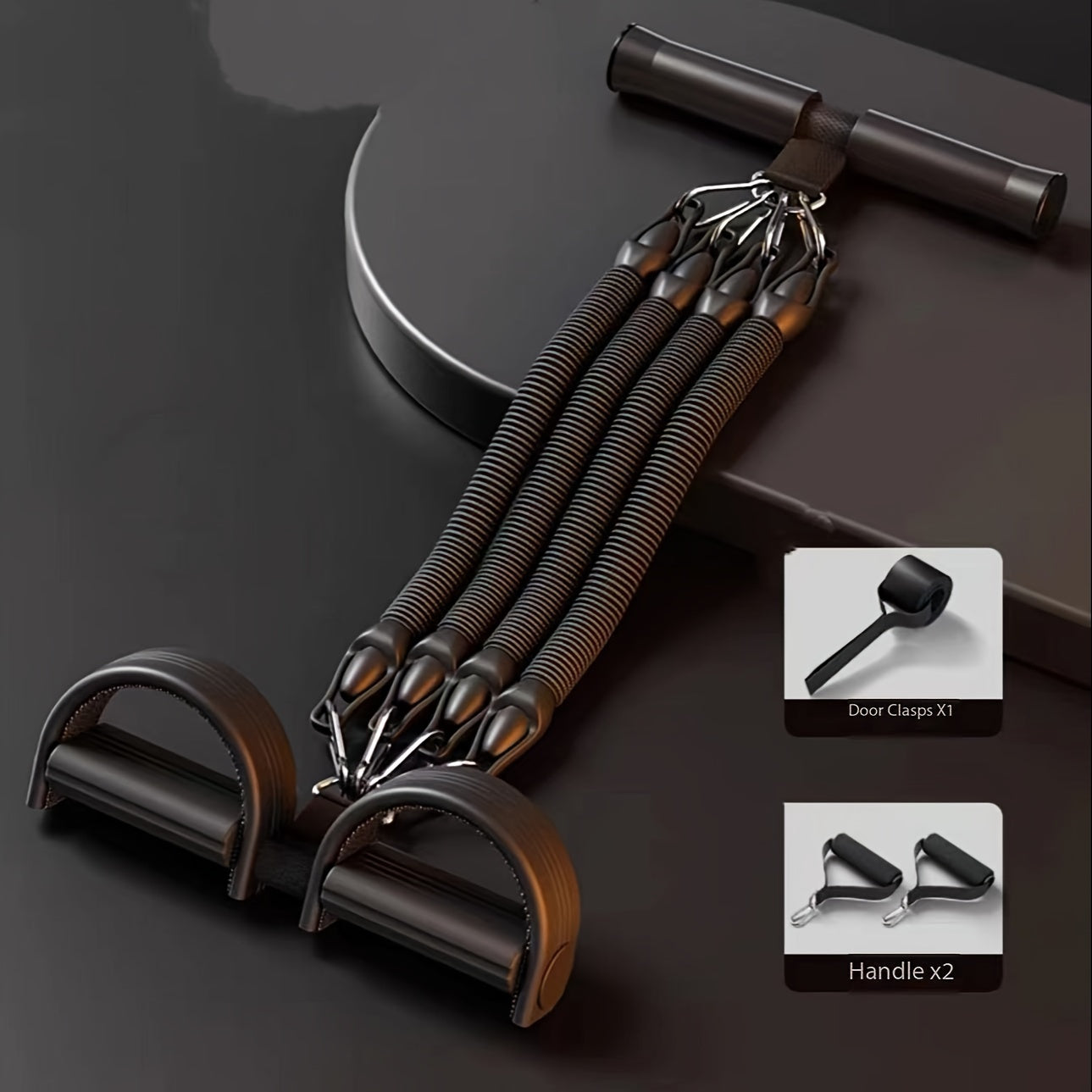 Resistance Rope Adjustable Tension With Pedal And Handle