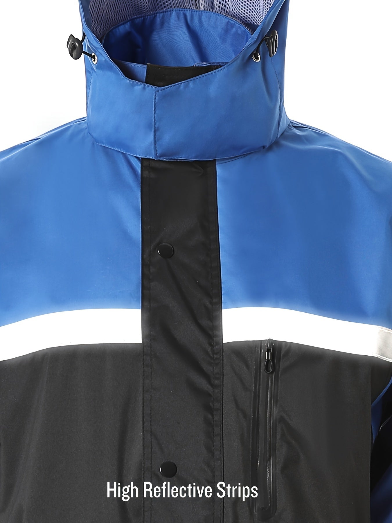 Men's Rain Suit High Visibility Reflective Jacket Pants