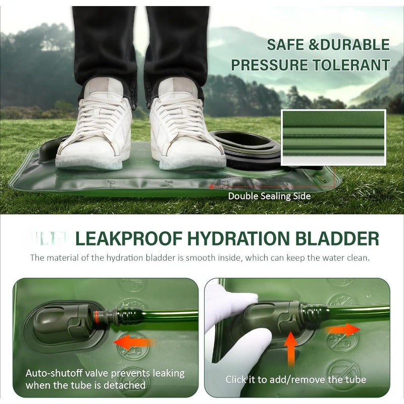 2pcs, Leak Proof Water Bag For Mountaineering Backpacks - Water Bag Replacement For Cycling, Mountaineering, Running, And Mountaineering - Convenient Water Storage Bag Water Reservoir