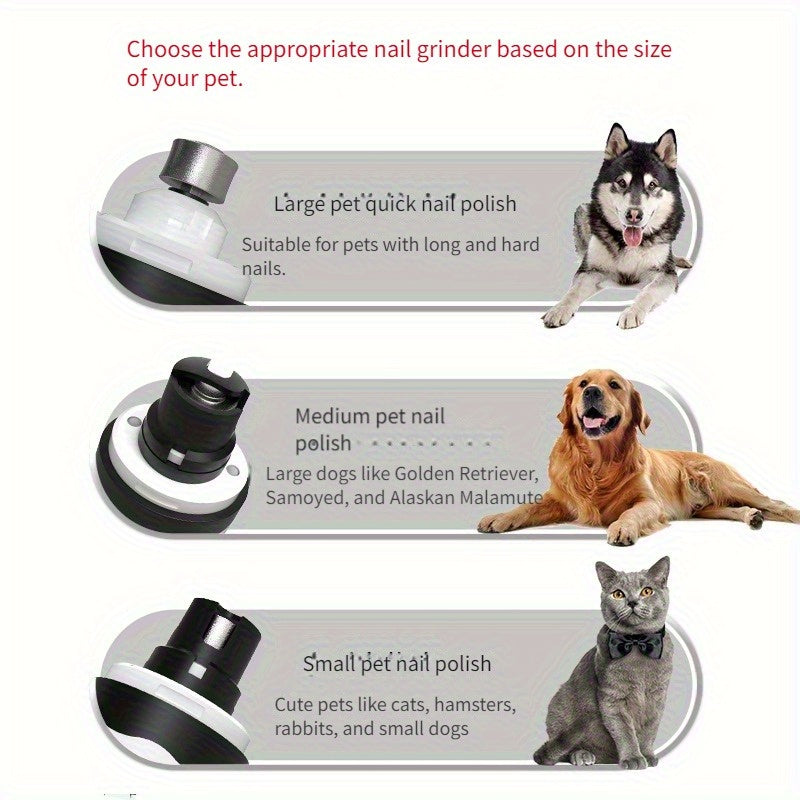 Pet Nail Trimmer LED Light With Visual Progress Display