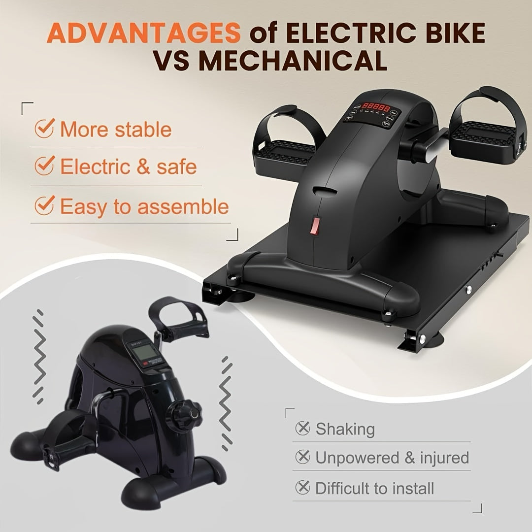 FEIERDUN Under Desk Exercise Bike 12-Speed Pedal Exerciser