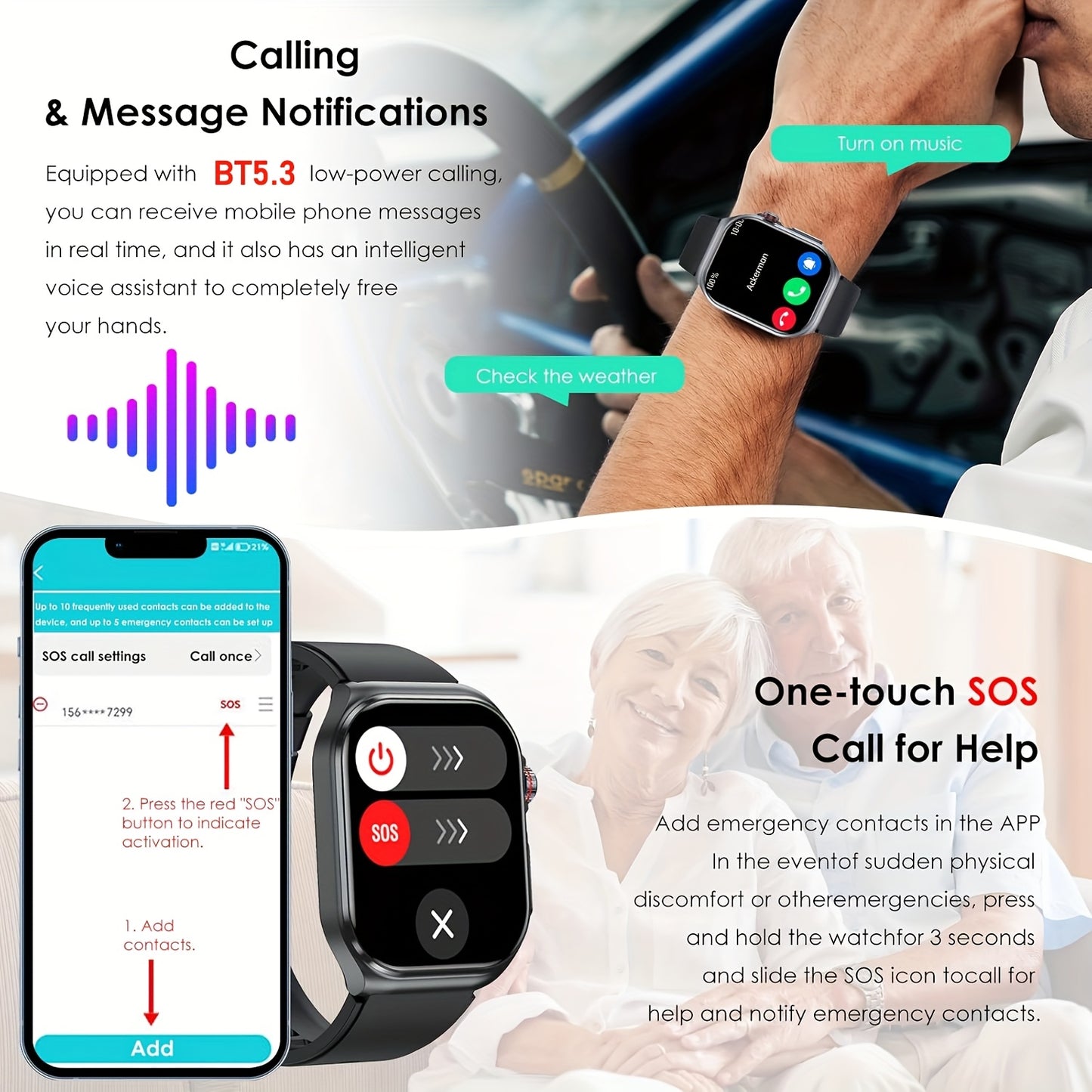 Marsyu Smartwatch AMOLED Display With NFC And 530mAh Battery