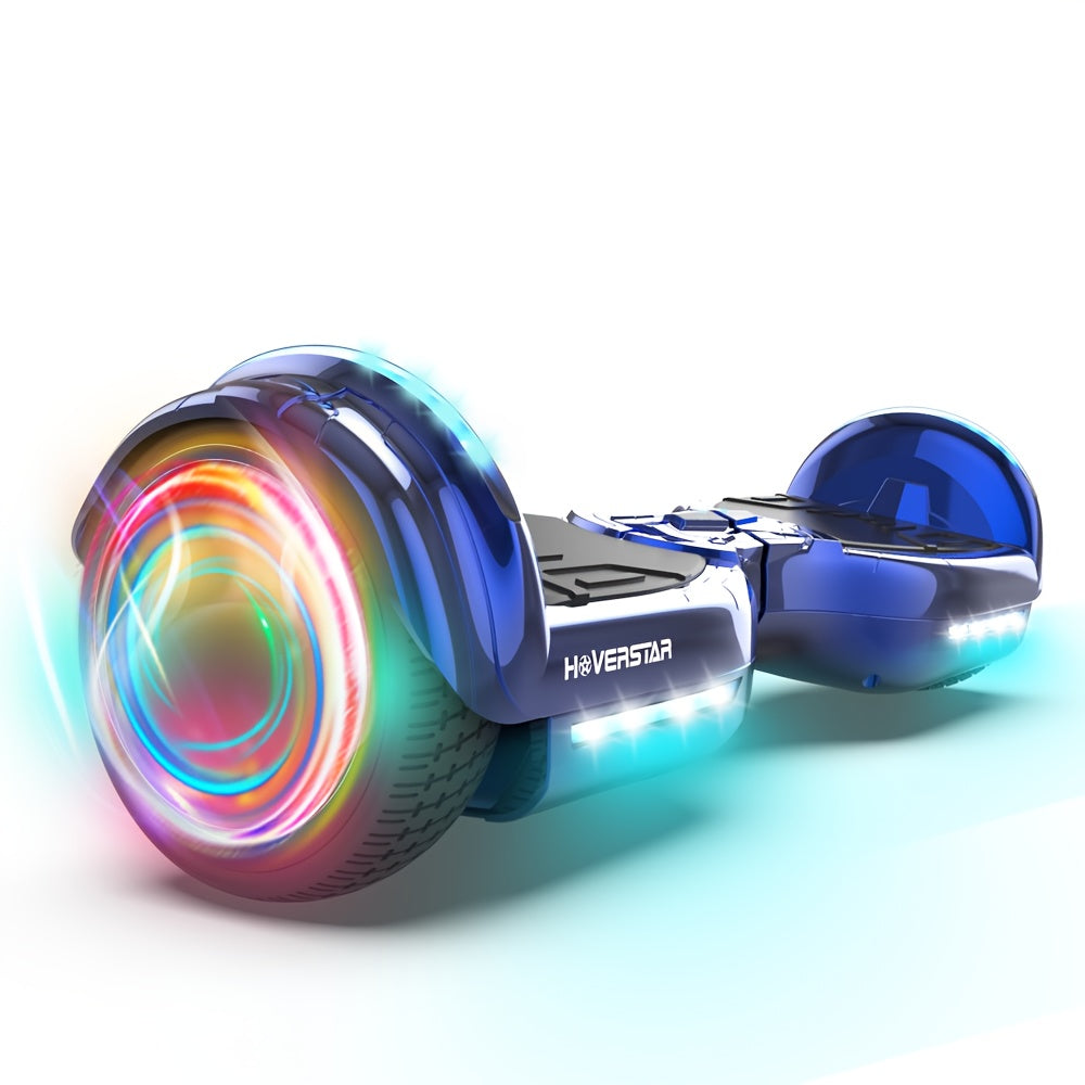 Hoverboard With LED Wheel Design And Rechargeable Battery