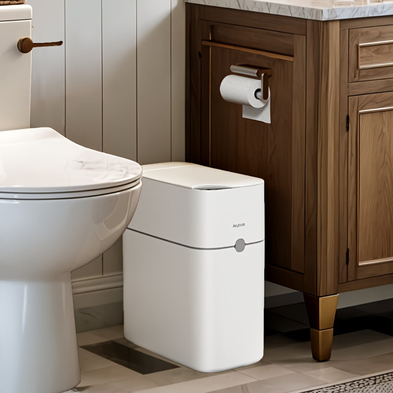 JOYBOS Smart Induction Slim Bathroom Trash Can for Home Office