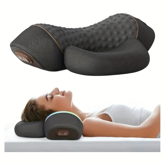 Neck Pillow With Three-Mode Vibration Massage Memory Foam