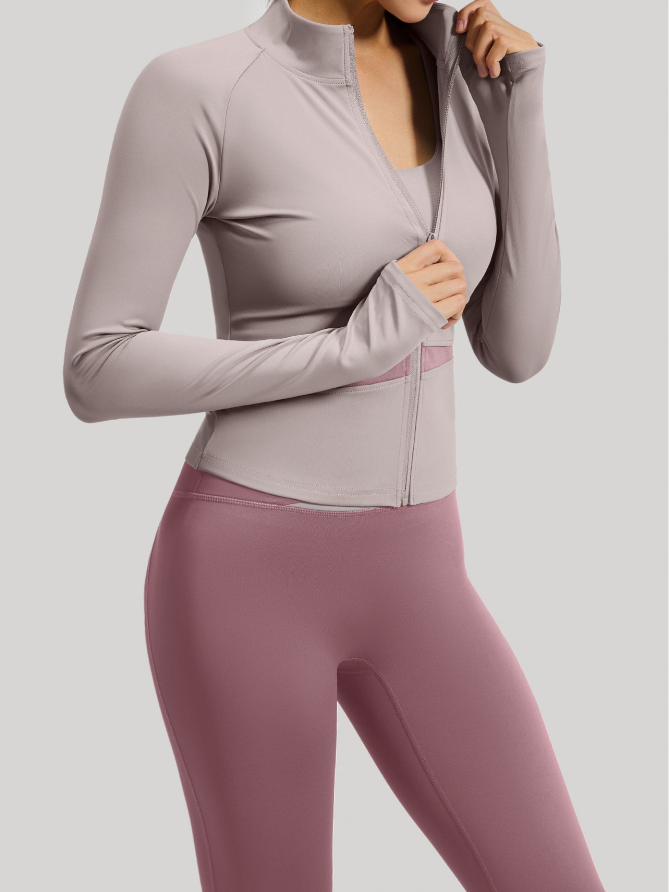 2pcs Color-Blocked Yoga Ensemble | Barely-There High-Stretch Exercise Attire | Women'S Body-Shaping Wear