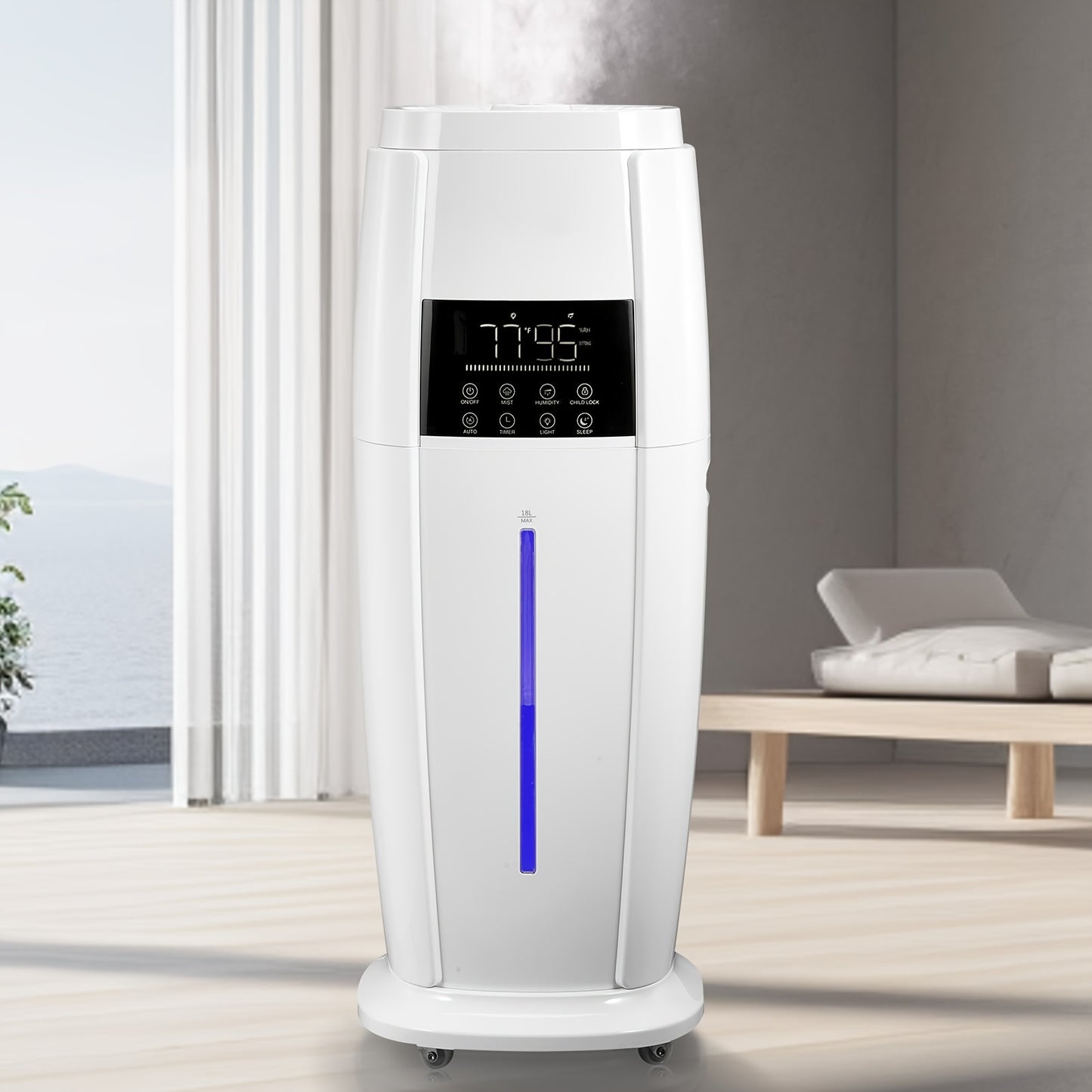 Humidifier Top-Fill Cool Mist With Smart Sensor And Remote
