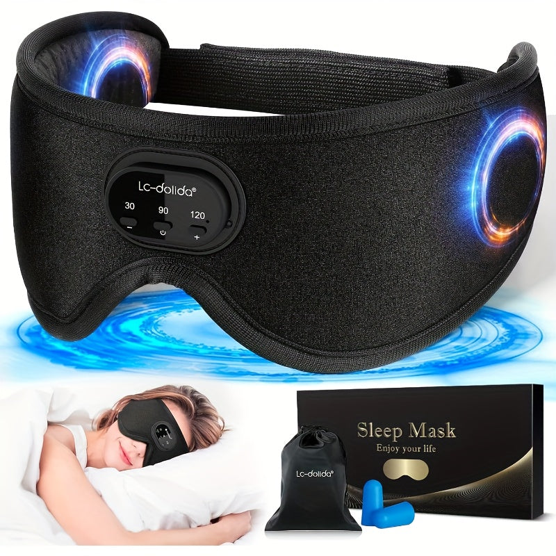 LC-Dolida Sleep Headphones Sleep Mask, Wireless 3D Light-Blocking