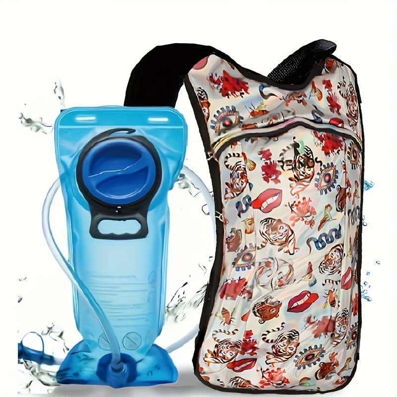 Laser Outdoor Backpack with 2-liter Water Bag - A Must-have for Holidays! Rave Water Bag Backpack, Suitable for Outdoor Activities Such As Hiking, Running, Cycling, Etc