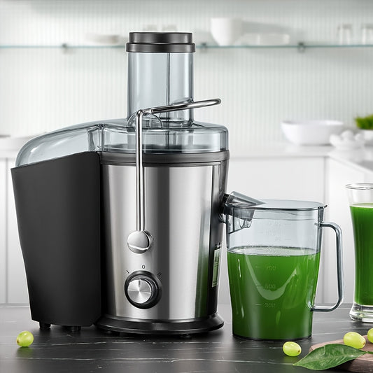 800W Juicer Machines, Juilist Juicer Machines Vegetable And Fruit Easy To Clean With 3" Wide Mouth And Anti-Drip, Compact Centrifugal Juicer Extractor Dual Speeds, Recipe & Brush