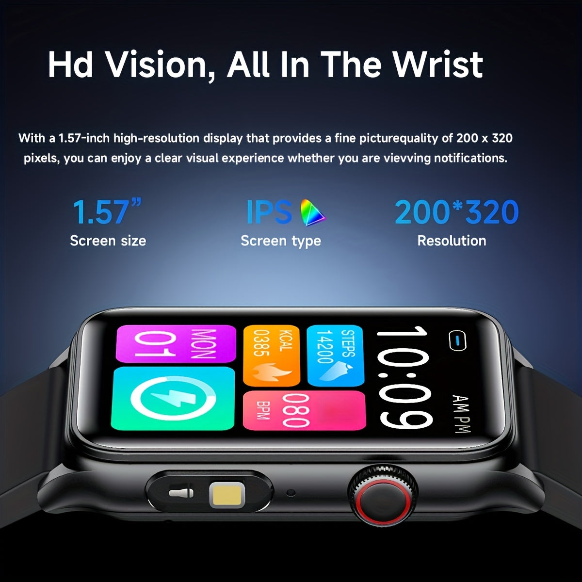 2025 New Smart Watch with 1.8-Inch Large Display, 250mAh Battery, AI Voice Commands, Wireless Calling & SMS Reminders, 100+ Sports Modes, Magnetic Charging