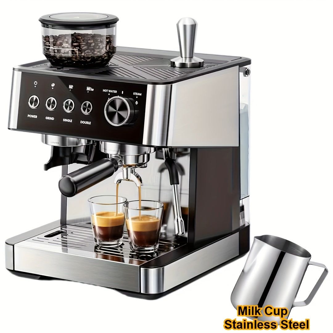 CRZOE Espresso Machine With Powerful Built-In Grinder