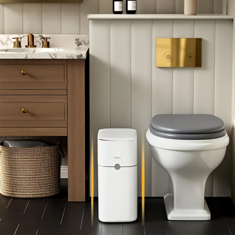 JOYBOS Smart Induction Slim Bathroom Trash Can for Home Office