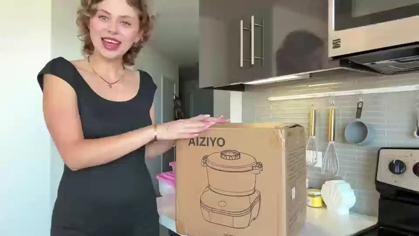 7L(7.3QT)Electric Dough Mixer with Ferment Function, Bread Maker Machine, Dough Maker Machine with 304 Stainless Steel Bowl, Microcomputer Timing, Household Flour Kneading Machine for Pizza Bread, Christmas Gift