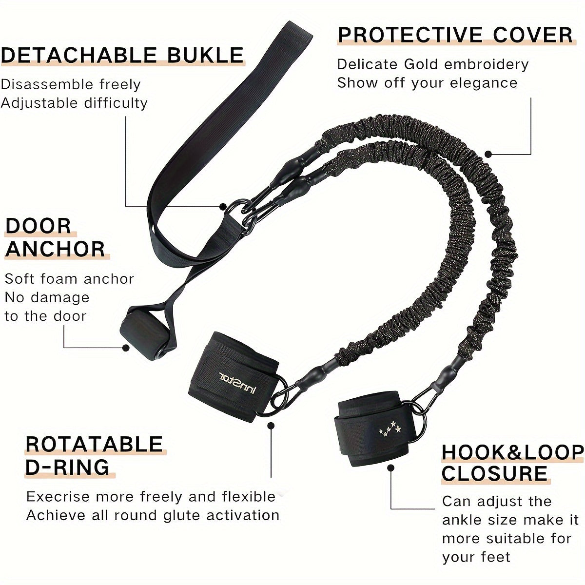 Resistance Band Latex Booty Glute Cord For Home Workout