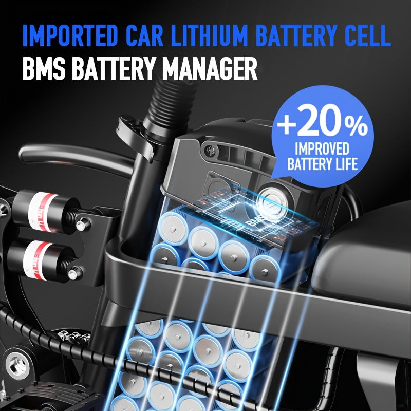 Adult Electric Bike, Foldable E-Bike with Removable Battery, 20MPH Commuter Electric Bicycle