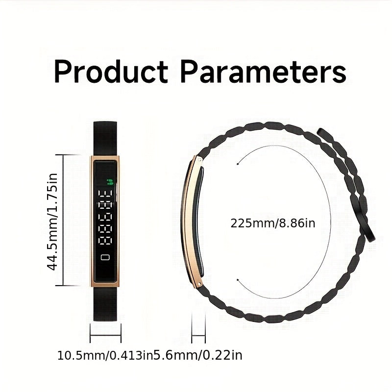 Intelligent Wristband Featuring a High-Definition Touchscreen, Made with a Zinc Alloy Casing, Equipped with a Sports Tracker And Step Counter - a Versatile Fitness Watch That Works with Both Iphone And Android, Has a USB Rech