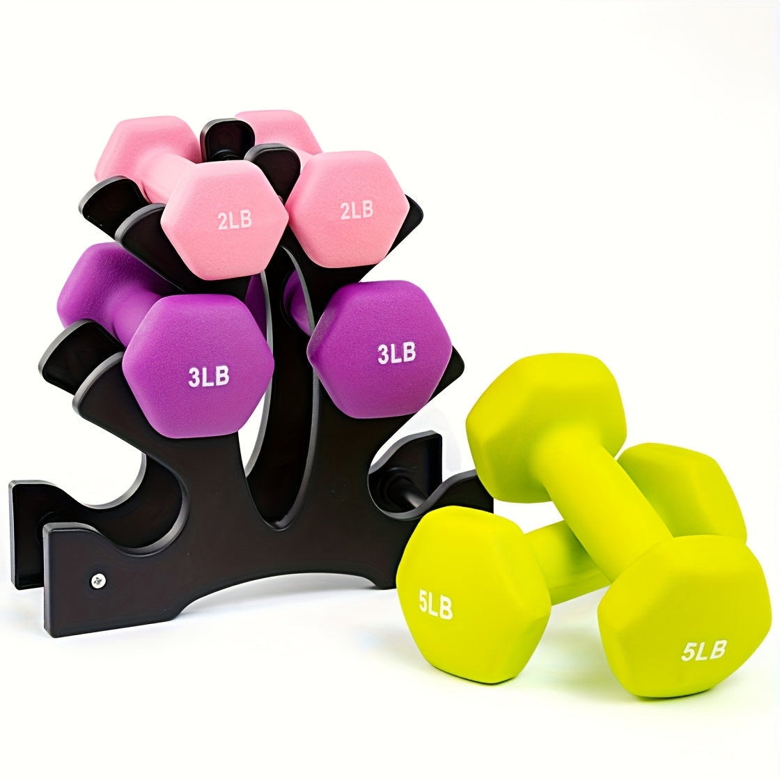 Brandon-Super Dumbbell Set Hexagonal Shape For Home Workouts