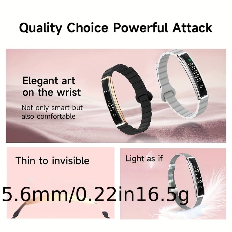 Intelligent Wristband Featuring a High-Definition Touchscreen, Made with a Zinc Alloy Casing, Equipped with a Sports Tracker And Step Counter - a Versatile Fitness Watch That Works with Both Iphone And Android, Has a USB Rech