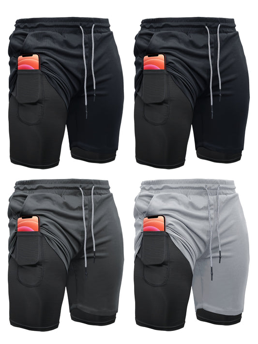OEBLD Running Shorts Mens 2-in-1 For Summer Training