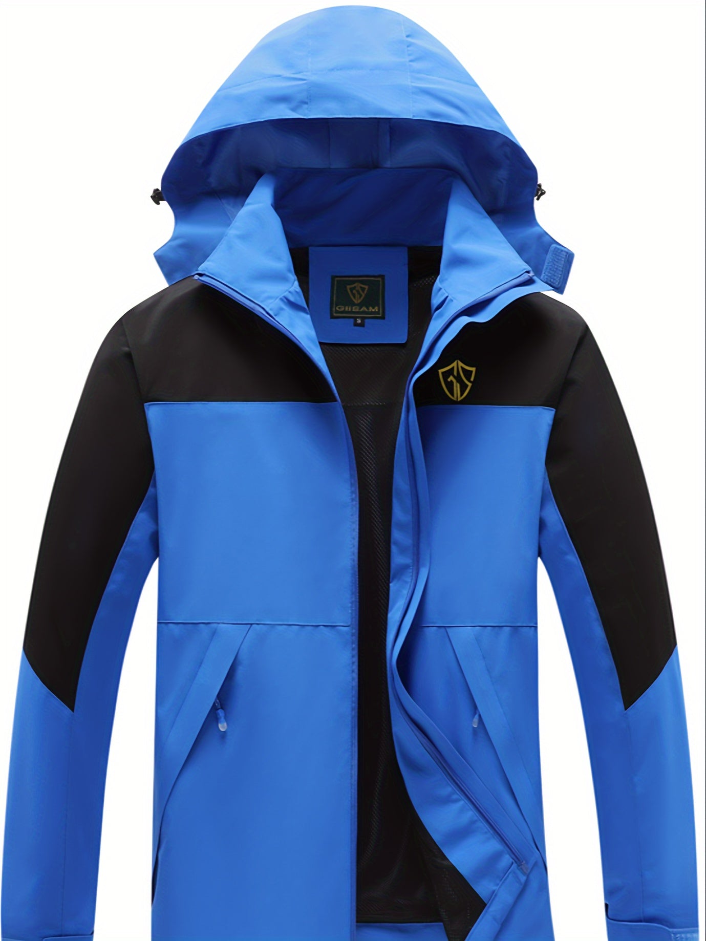 Raincoat Men's Polyester Jacket for Outdoor Adventures