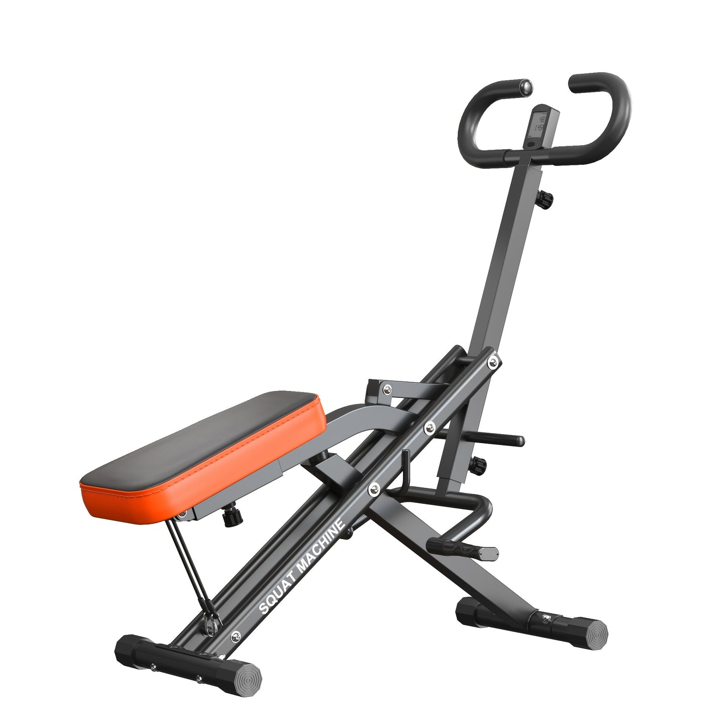 SOGES 2-in-1 Squat And Rowing Machine, Foldable Exercise Equipment with Easy Setup, Home Workout Machine for Glutes And Legs, Glute Trainer