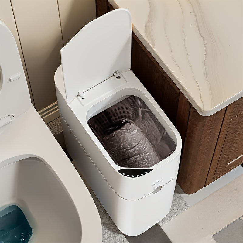 JOYBOS Smart Induction Slim Bathroom Trash Can for Home Office