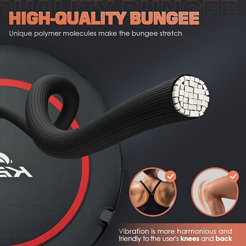 Trampoline With Adjustable Handles Iron Frame Silent Fitness