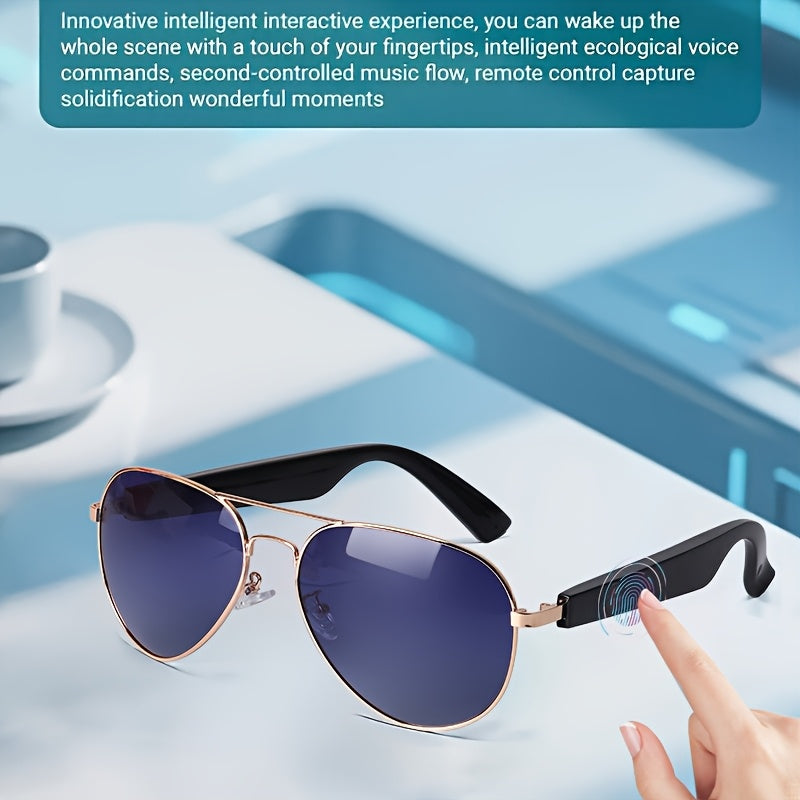 AI Translation Glasses Real-Time Translation With Built-In Microphone