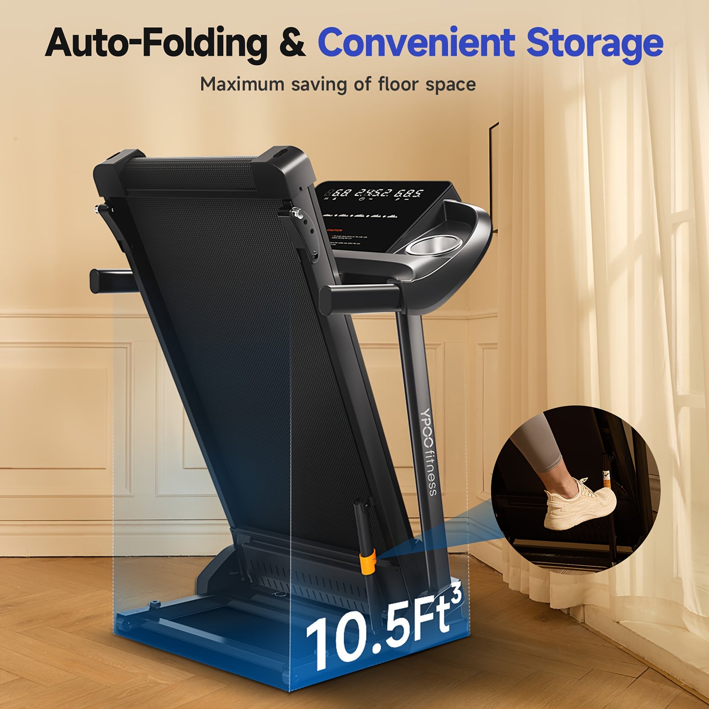 Treadmill Incline 3-In-1 Home Fitness Equipment For Home Use