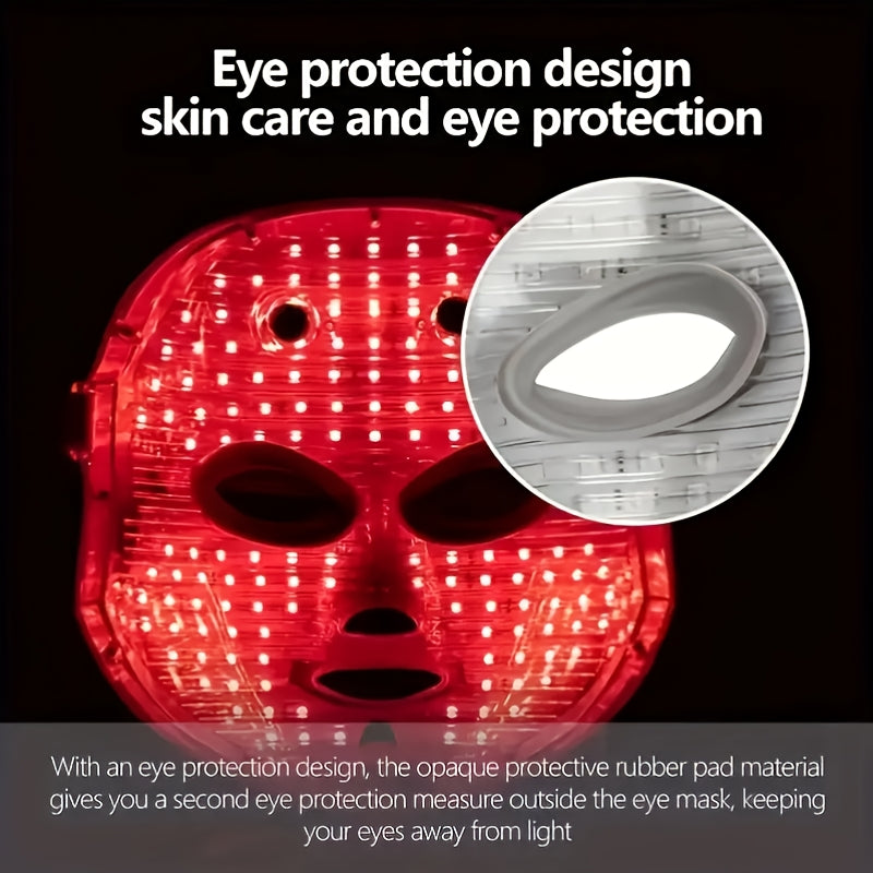 7-color Rechargeable LED Face Mask for Skin Care And Facial Skincare, Perfect for Mother's Day, Thanksgiving, Gifts, Girlfriends, Best Friends, And Mothers
