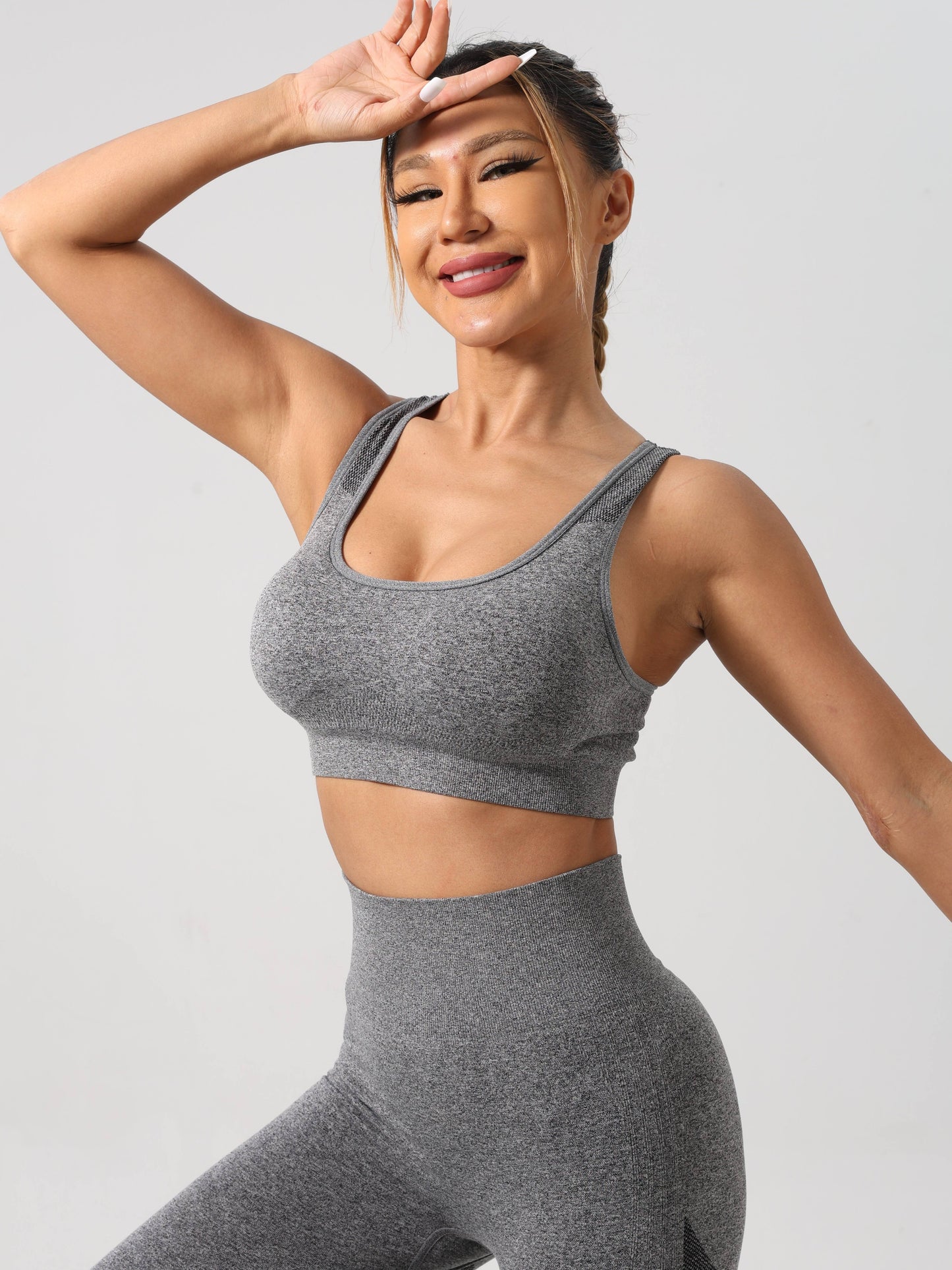 Yoga Sport Leggings Vest Set